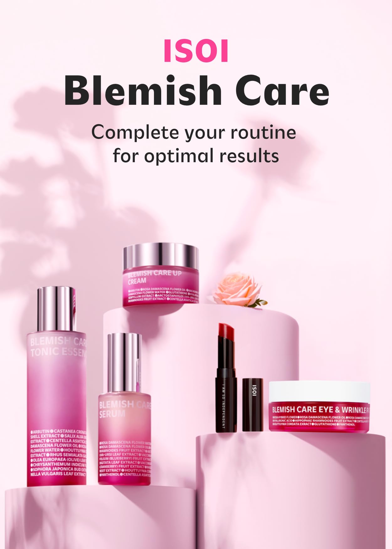 ISOI Blemish Care Under Eye Patch for Dark Circles, Puffiness and Wrinkles, Hydrating Gel Eye Masks with Hyaluronic Acid & Bulgarian Rose Oil, Korean Skin Care (90 pcs, 3.17 oz)