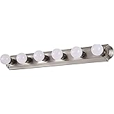 Nuvo 60/302 36-Inch Six Light Vanity Strip, Brushed Nickel