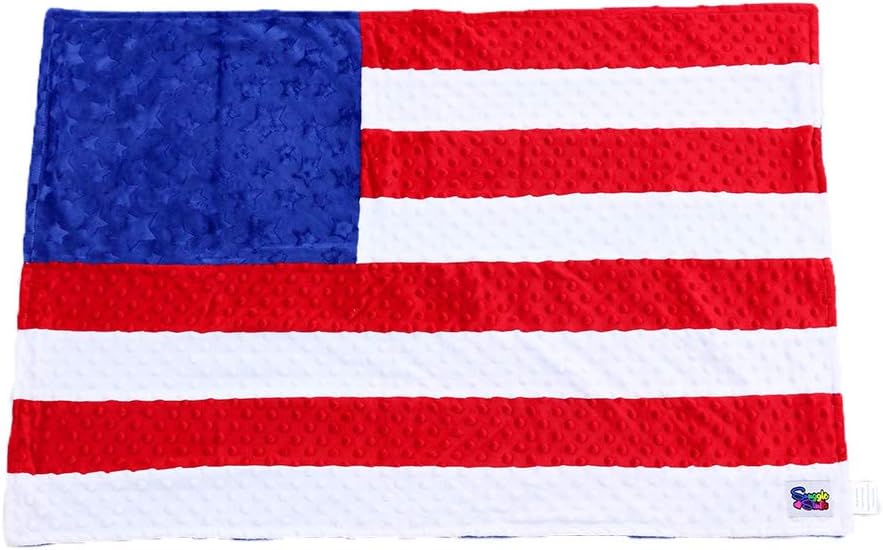 copper pearl american flag swaddle