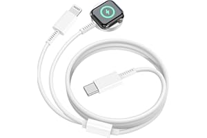 DGVERS for Apple i Watch Charger USB C, [Apple MFi Certified] iWatch Charger Magnetic Cable for Apple Smart Watch SE 8 7 6 5 4 3 2 1 & iPhone 14 13 12 11 X, 2 in 1 Type C iPhone & Watch Charger Fast Charging