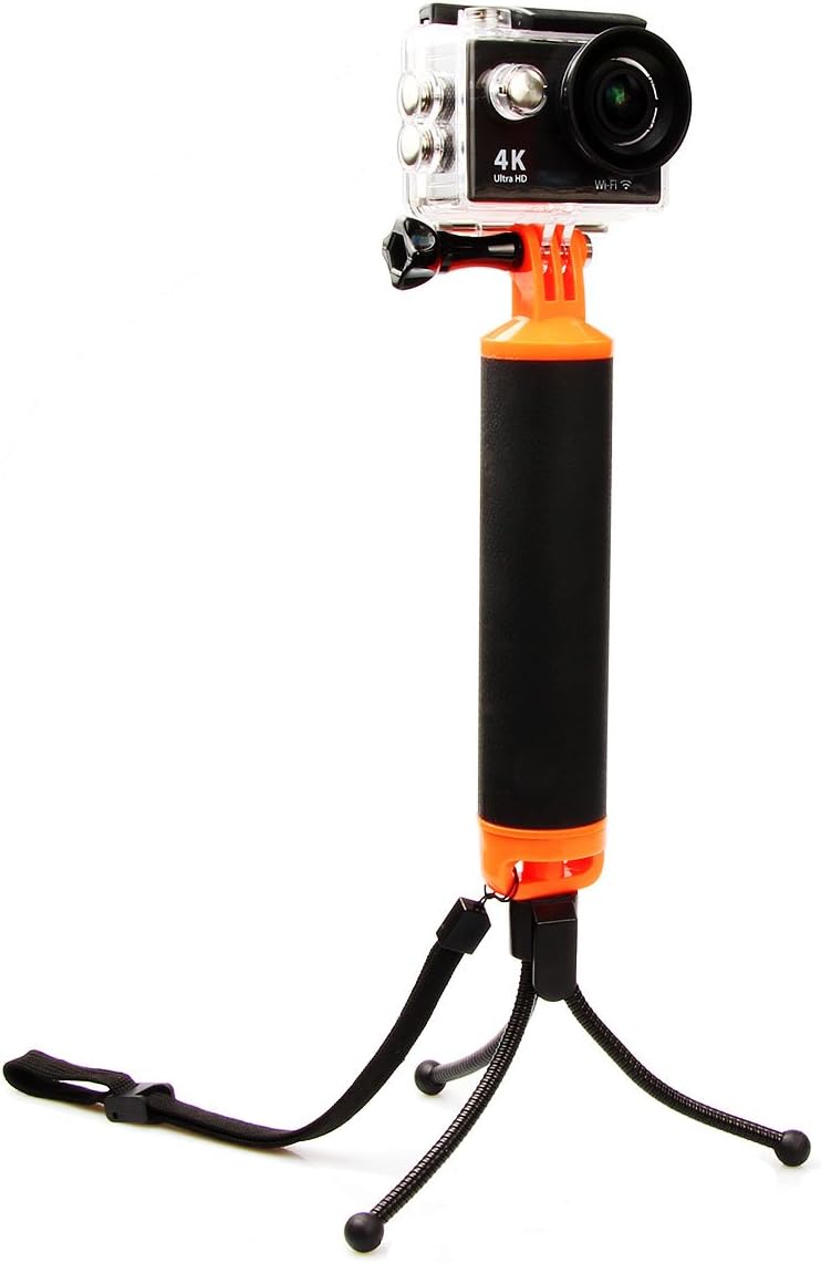 CHICPICK Floating Hand Grip Handle Monopod/Tripod Holder Mount With Waterproof Seal Storage Box, Water Sport Pole Diving Stick For GoPro Hero 5/4/3 ,SJCAM SJ4000,XIAOYI ,Sports Action Camera