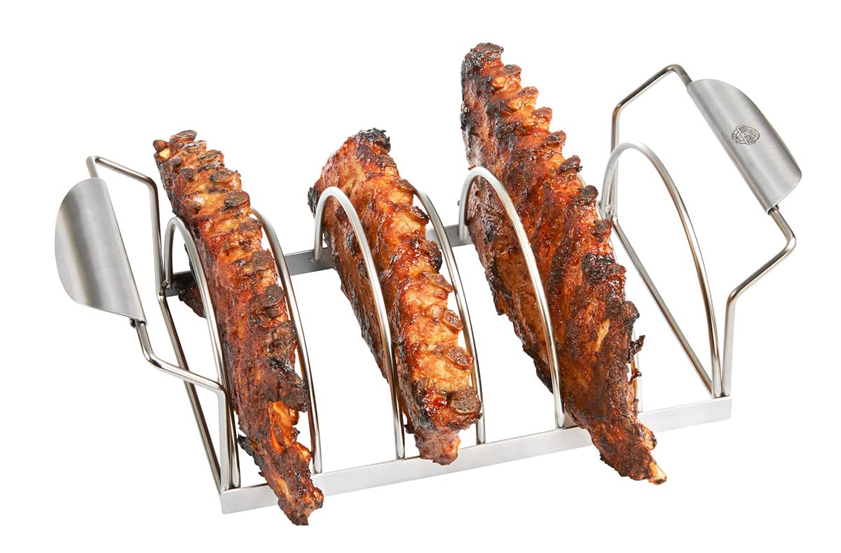 Gefu Spare Rib Rack, Stainless Steel, 40 x 18,2 x 11,1 cm
