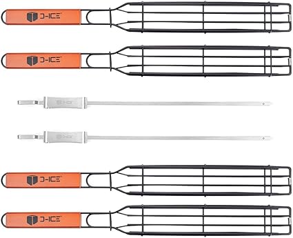 D-ICE Kebab Grilling Basket & Grilling Skewers