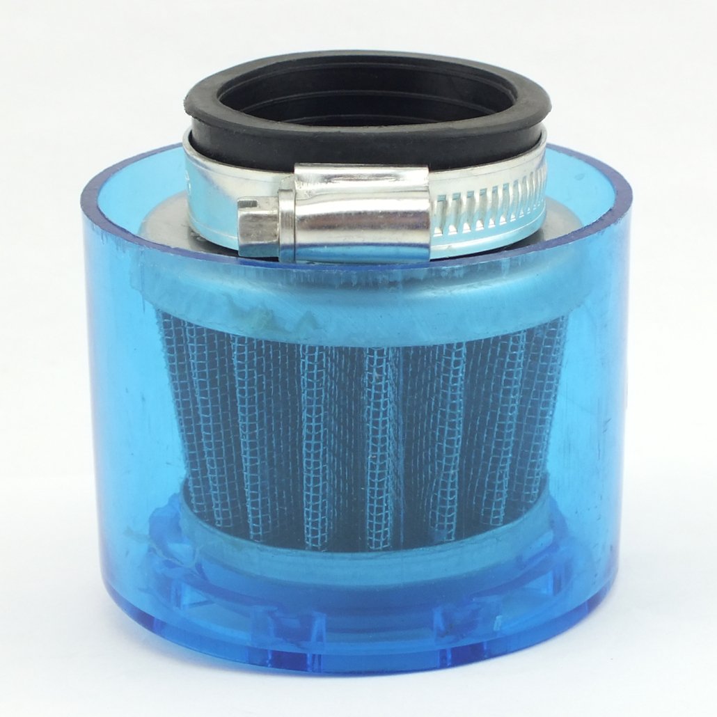Universal Luftfilter Für Pit Bike, Dirt Bike & ATV – 38 Mm Einlass, Spritzwassergeschützt, Für 50–200 Cc 4-Takt Motoren (blau)
