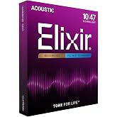 Elixir, Acoustic Guitar Strings, 80/20 Bronze, POLYWEB, 12-String, 10-47 | Light 10-47, 80/20 Bronze with POLYWEB Technology, Longest-Lasting Warm Tone with Comfortable Feel