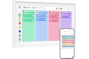 Ecofun 15.6-inch Smart Digital Calendar, 1080P Digital Planner for Family Schedules with Chore Chart, Meal Planner, Reward Sy