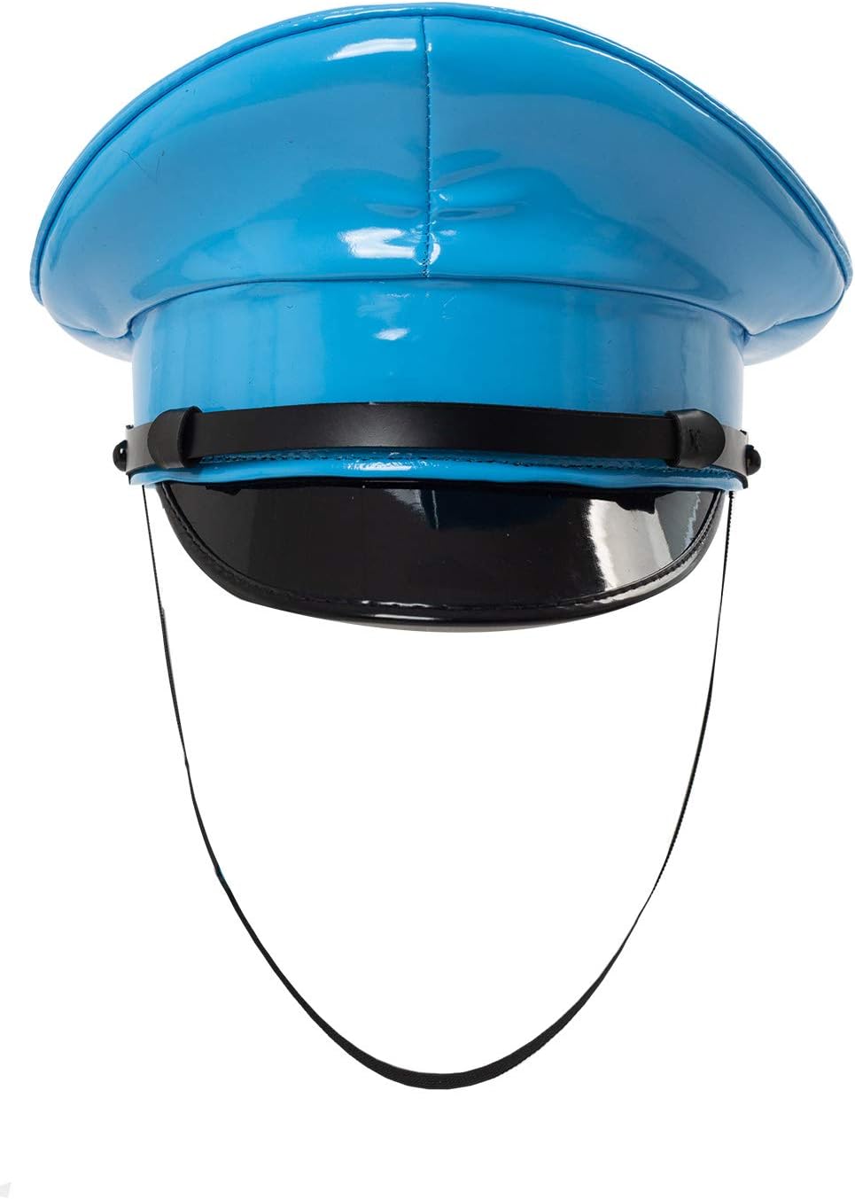 CHECKIN Thailand Military Officer Cap PU Leather Police Hat Performance Stage Show Night Bar Hat