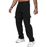 Cargo Pants for Men Casual Work Hiking Sweatpants Baggy Jogger Trousers Fit Sports Outdoor with Multi Pockets