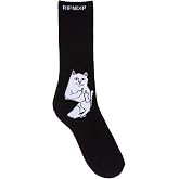 RIPNDIP Lord Nermal Novelty Socks, Funny Socks for Men with Cats, Fun Socks for Women and Men, Crazy Cat Ankle Socks