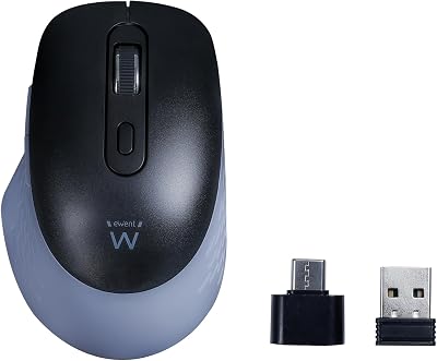 Rato sem fios de 2,4 GHz com Tasti Silenziosi e USB-C Adattatore – EW3204