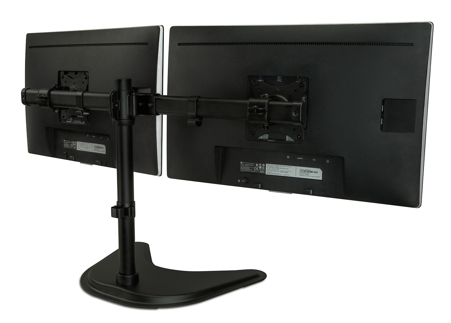 Amazon.com : Mount-It! MI-1781 Dual Monitor Desk Stand LCD Mount, Adjustable, Free Standing Two Computer LED Displays Stand 20, 23, 24, 27 Inch Screen Sizes, Black