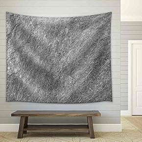 Black Stone Texture Surface - Fabric Wall Tapestry Home Decor - 51x60 inches