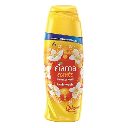 Fiama Scents Body Wash with Mimosa & Neroli, Shower Gel with Skin Conditioners, 8 hour fragrance lock technology, tested by dermatologists, 250 ml bottle