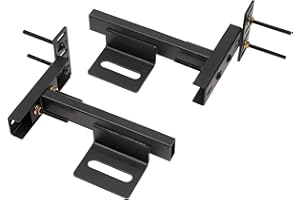 GOYAPPIN Headboard Brackets, Adjustable Bed Headboard Wall Mounting Brackets, Universal Brackets for Metal Bed Frame, Footboard Extension Kit for Twin Full Queen King Size Bed (Small Size)