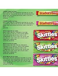 SKITTLES & STARBURST Candy Full Size Variety Mix 37.05-Ounce 18-Count Box
