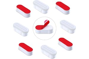BORNFEEL Toilet Seat Bumpers 8 Pack Universal Bidet Seat Spacers Attachment Replacement Stabilizers Strong Adhesive for WC Cover
