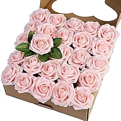 Breeze Talk Artificial Flowers Blush Roses 25pcs