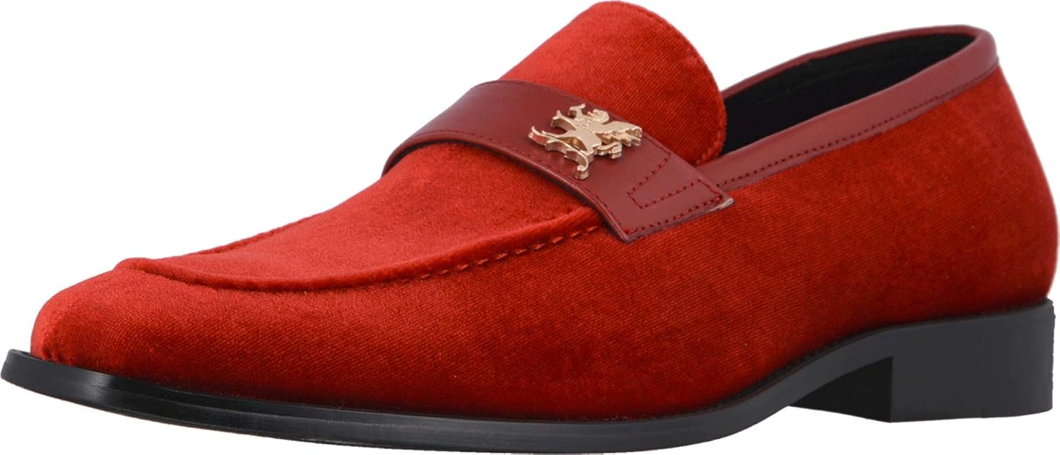stacy adams red loafers