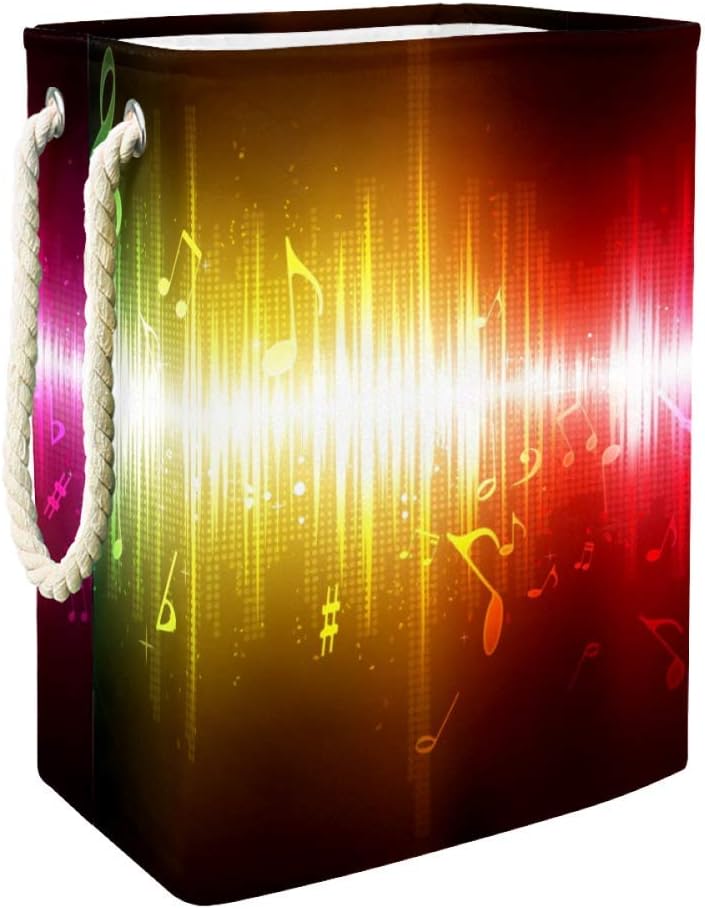 Unicey Rainbow Music Wave Large Storage Bin for Bathroom, Bedroom, Home, Toys and Clothing Organization