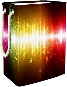 Unicey Rainbow Music Wave Large Storage Bin for Bathroom, Bedroom, Home, Toys and Clothing Organization