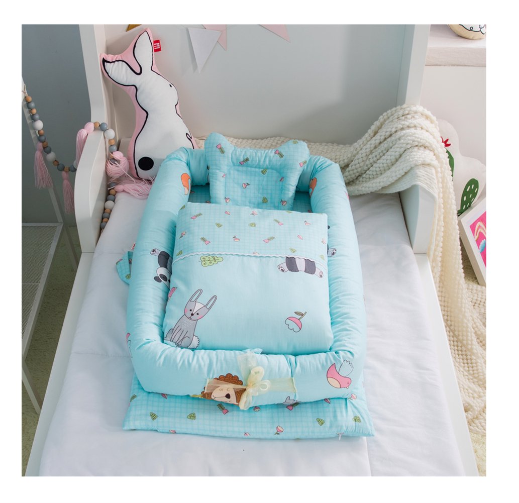 Chiots Nid Cocon Bebe Reducteur De Lit Pour Bebe Portable Coton Avec Couverture Barrieres De Lit Bebe Puericulture Mant Vn