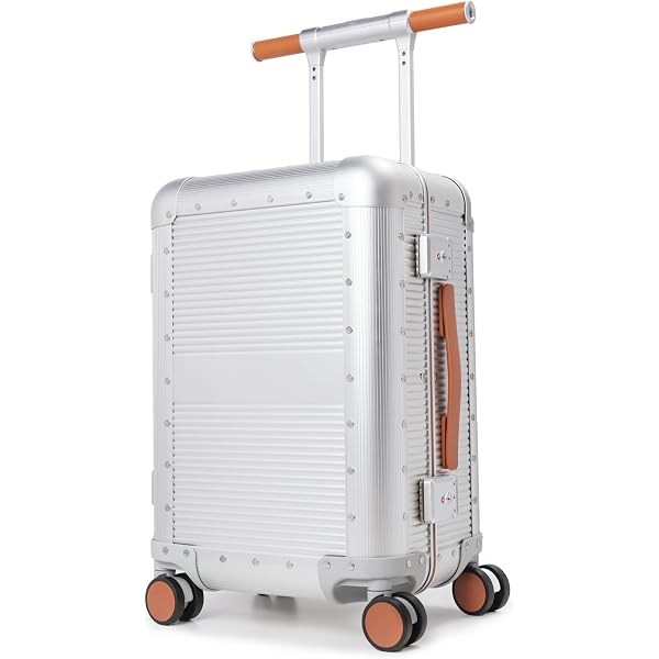 Amazon.com | Perle Path Full Aluminum 20 inch Carry on Luggage