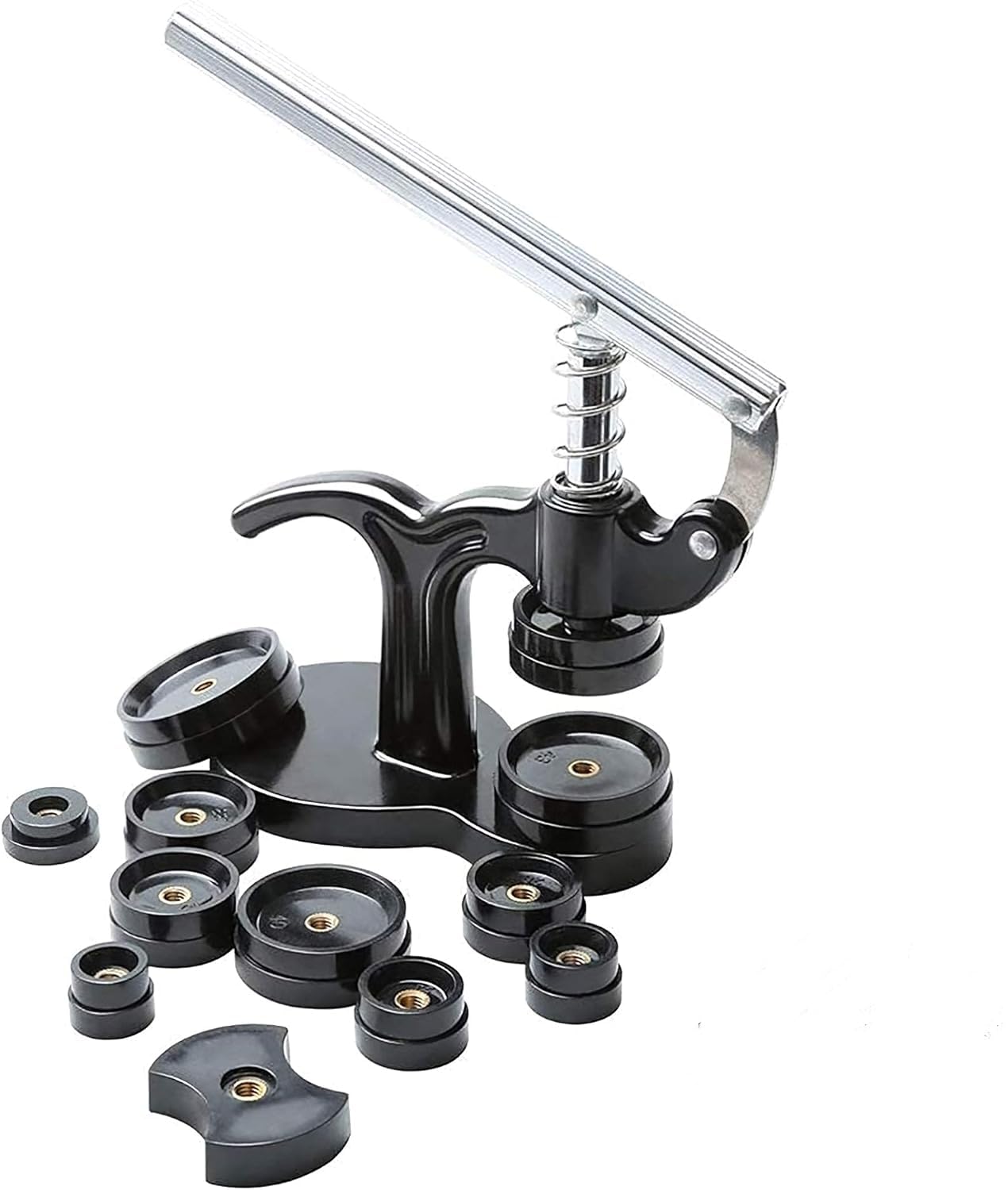 GOTOTOP Watch Case Press Tool Watch Press Watch Punch Tool Case Fastener Repair Tool for Watch Case/Crystal Glass Watch Cover Jewelry Repair Tool with 12 Dies