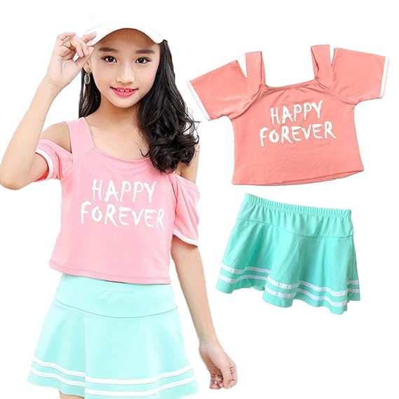 Amazon Monoii 水着 女の子 120 130 140 セパレート 可愛い キッズ