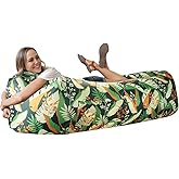 WEKAPO Inflatable Couch Air Lounger Chair - Camping &amp; Beach Accessories, Portable Blow up Sofa for Hiking, Lawn, Indoor/Outdoor Movies &amp; Music Festivals. Lightweight and Easy to Set Up Air Hammock