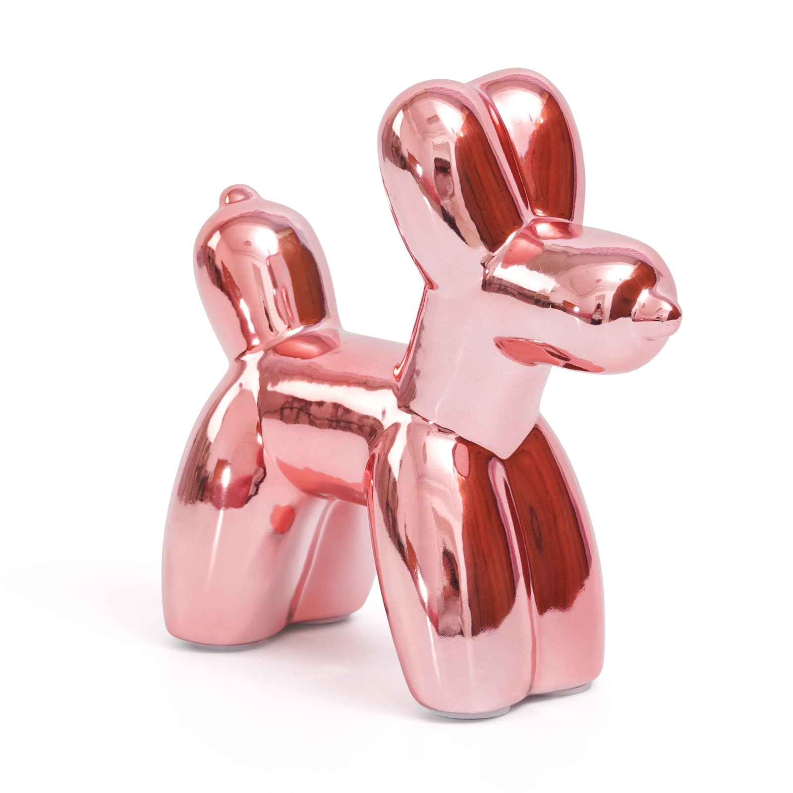 Photo 1 of Notakia Cute Ceramics Balloon Dog Statue Crafts Living Room Desktop Decorations,Handmade Modern Small Ceramic Animal Statue Ornament Home Decor Accents