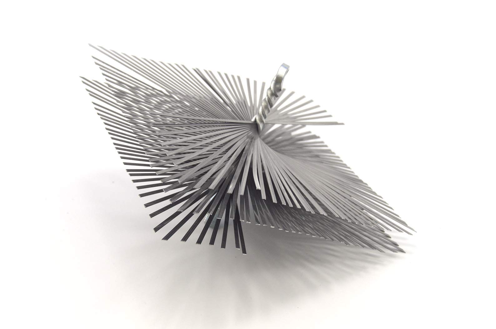 PYRO FEU 862625 Square Steel Sweeper Head 200 x 200 mm Metric Thread 12, Grey