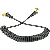 DSLRKIT Male to Male M-M Flash PC Sync Cable Cord with Screw Lock