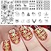 Born Pretty Nail Art Stamping Template Christmas Snowflake Santa Claus Christmas Tree Stocking Image Plate Xmas Snowflake BP-L032