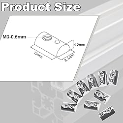 M3 Roll in Spring Loaded T Nut 100pcs M3x0.5mm