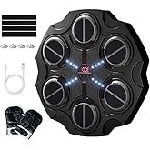 Ruiyisi Music Boxing Machine, Smart Bluetooth Boxing Trainer Machine with Gloves, Adjustable Speed Boxing Wall Mount Machine for Kids Adults, Boxing Workout Equipment Target for Home, Office, Gym