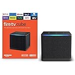Amazon Fire TV Cube, with AI-powered Fire TV Search, Hands-free streaming device, find shows faster with Alexa+, Wi-Fi 6E, 4K