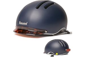 Thousand Chapter MIPS Adult Bike Helmet - LED Tail Light, Cycling & Bicycle Safety Certified, Lightweight & Low Profile, Men & Women, Lockable PopLock