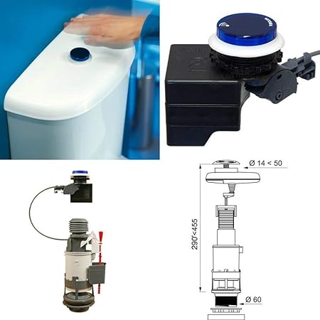 Wirquin 10120021 No Touch Jolly Tronic Druckspüler und Sensor, mehrfarbig