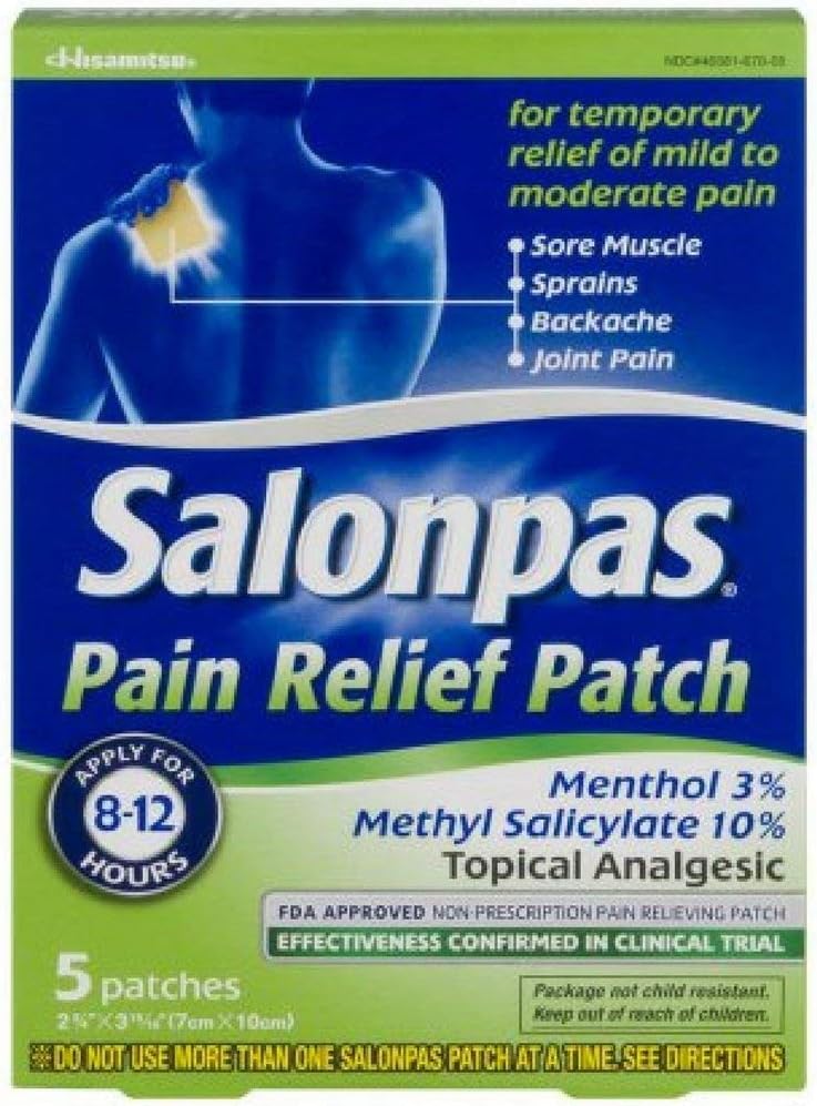 Salonpas Pain Relief Patches 5 Each (10 pack)