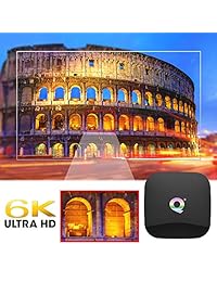 EVANPO Android 9.0 TV Box, Smart Android Boxes Media Player Quad-core Cortex A53 4 GB + 64 GB soporte 3D  4K  6K  H.265 2.4 GHz WiFi USB 3.0  HDMI 2.0 con mini teclado inalámbrico (retroiluminado)