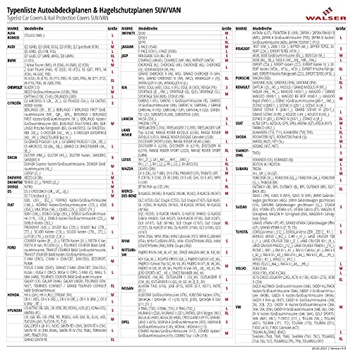 WALSER Auto hagelbescherming dekzeil Perma Proodect SUV waterafstotend, ademende hagelbeschermende garage voor optimale… - Afbeelding 3