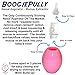BoogiePully Baby Nasal Aspirator. Cleanable & Reusable. Anti-Back Flow Valve System Never Blows Mucus Back Into Your Baby's Nose with Continuous Squeezing. (Pink)