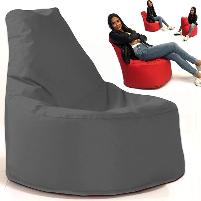 Sitzsack Sessel - für Kinder und Erwachsene - In & Outdoor Sitzsäcke Kissen Sofa Hocker Sitzkissen Bodenkissen mit Styropor F