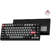 LEMOKEY P1 Pro Wireless Custom Mechanical Keyboard, Full Aluminum 2.4 GHz Bluetooth RGB Backlit 75% Layout with Hot-swappable KEYCHRON Super Red Switch Compatible with Mac Windows Linux