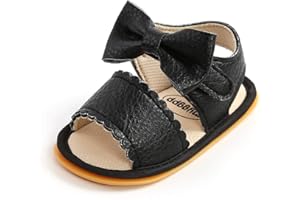 SOFMUO Baby Girl Sandals Bowknot Soft Infant Girls Princess Dress Summer Walking Shoes