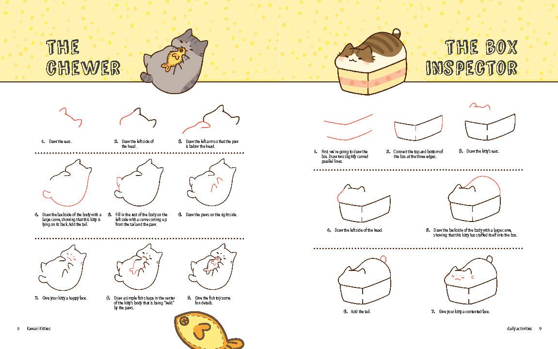Kawaii Kitties: Learn How to Draw 75 Cats in All Their Glory (Volume 6) (Kawaii Doodle, 6)