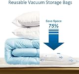 UOUNE Vacuum Storage Bags 6 Jumbo 100x80cm Reusable Space Saver view 4