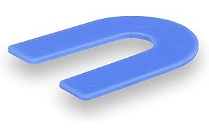 BARWALT Horseshoe Plastic Shims, Easy Install and Removal, 1/16 Inch, Blue, BWT12000