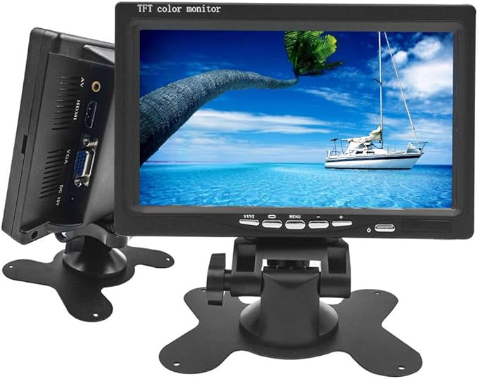 Amazon Camecho モニター 7インチ オンダッシュモニター ディスプレイ高画質 800 480 Vga Av Hdmi入力 Pc Dvd テレビ 監視モニター 車載モニター対応 バック切替可能 オンダッシュモニター 車 バイク Amazon Camecho モニター 7インチ オンダッシュモニター ディスプレイ高画質 800 480 Vga Av Hdmi入力 Pc Dvd テレビ 監視モニター 車載モニター対応 バック切替可能 オンダッシュモニター 車 バイク