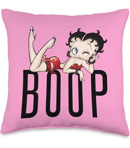 Amazon.com: Betty Boop Lips & Hearts Throw Pillow : Home & Kitchen